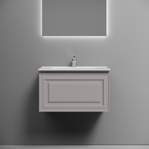 Тумба под раковину Sancos Very VR70SM 70х40 подвесная цвет серый - фото 3